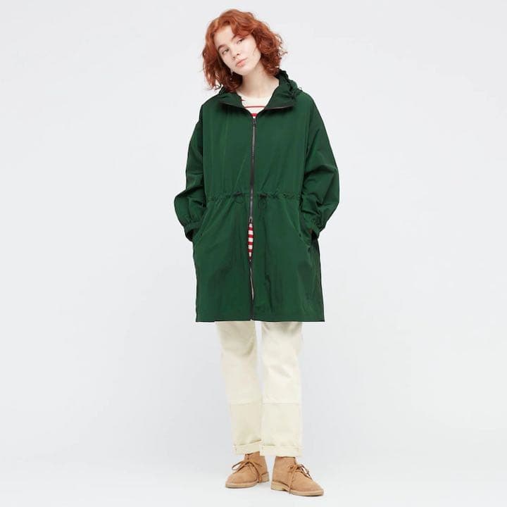 ユニクロ JW ANDERSON ロングパーカー グリーン M - メルカリ