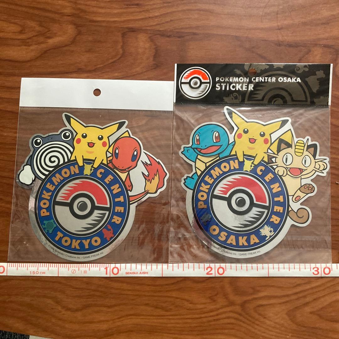 1998年】ポケモンセンター東京・大阪 オープン時販売ステッカー2枚