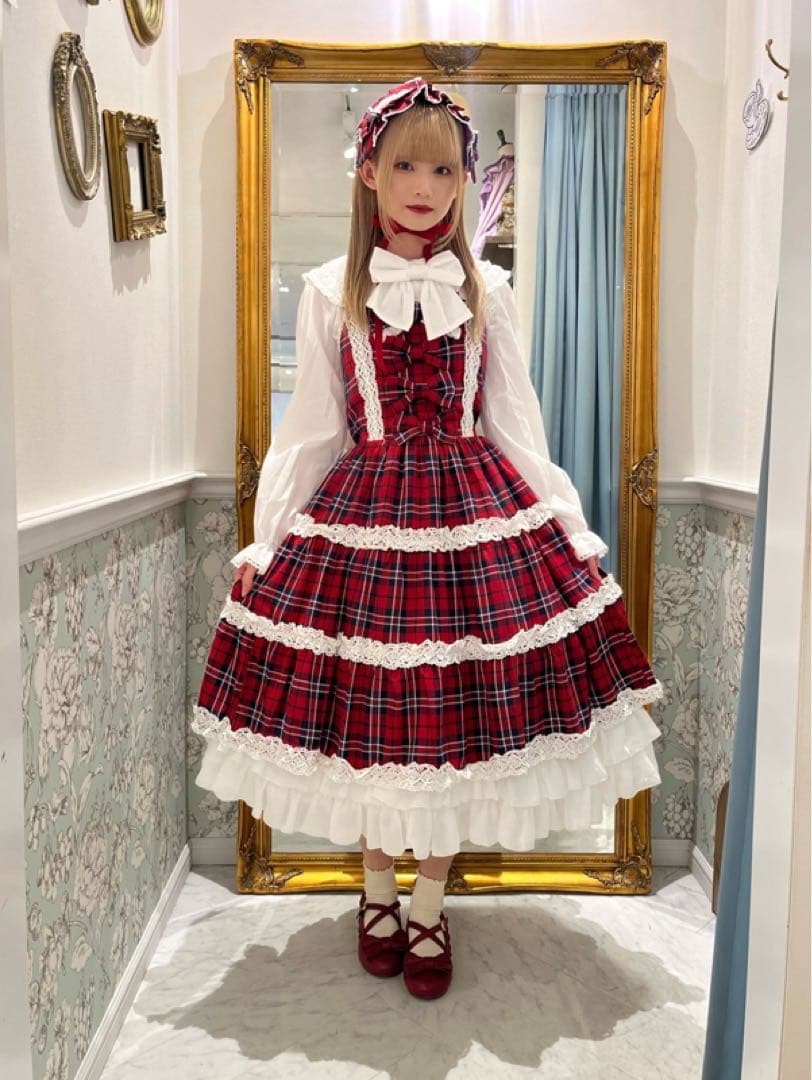 axes femme kawaii タータンチェックジャンスカ - メルカリ