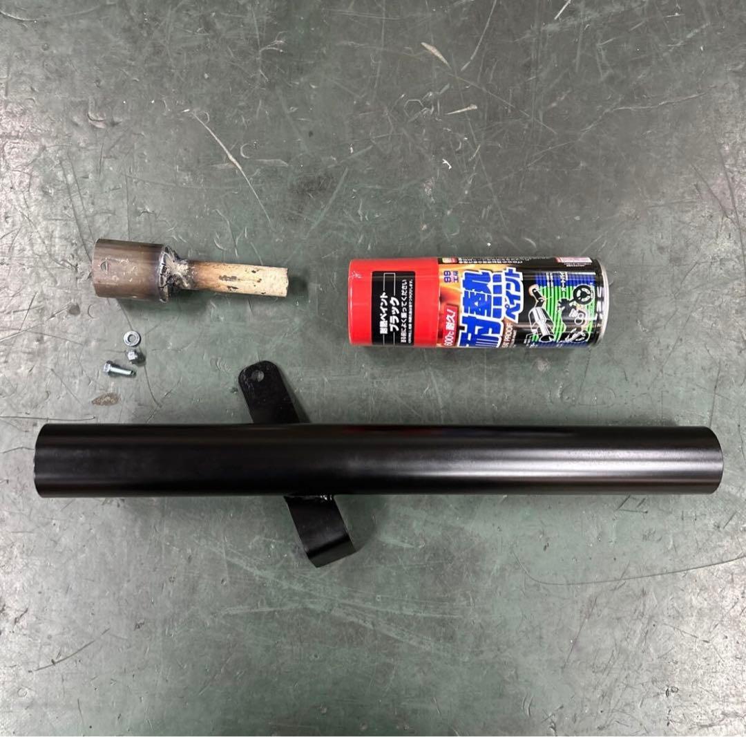 ホンダGB250 クラブマンワンオフショート菅マフラー 純正エキパイ