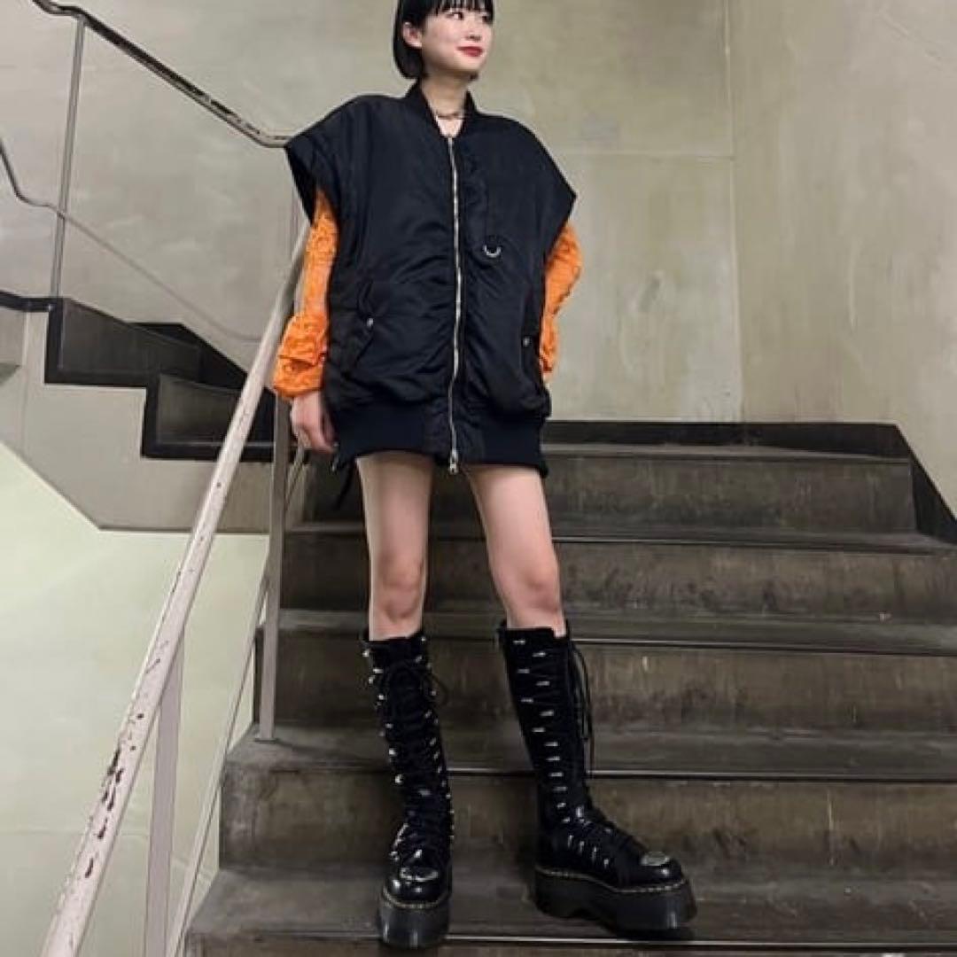 ドクターマーチン 1B60 LTT MAX UK5 24.5 ロングブーツ厚底 - メルカリ