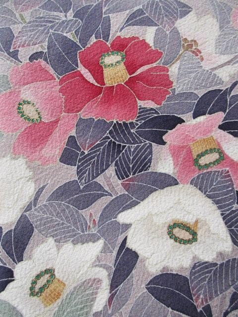 着用少ない！友禅＊カメリア＊優美＊絵羽＊訪問着＊トールサイズ＊１６９ｃｍ＊裄６７