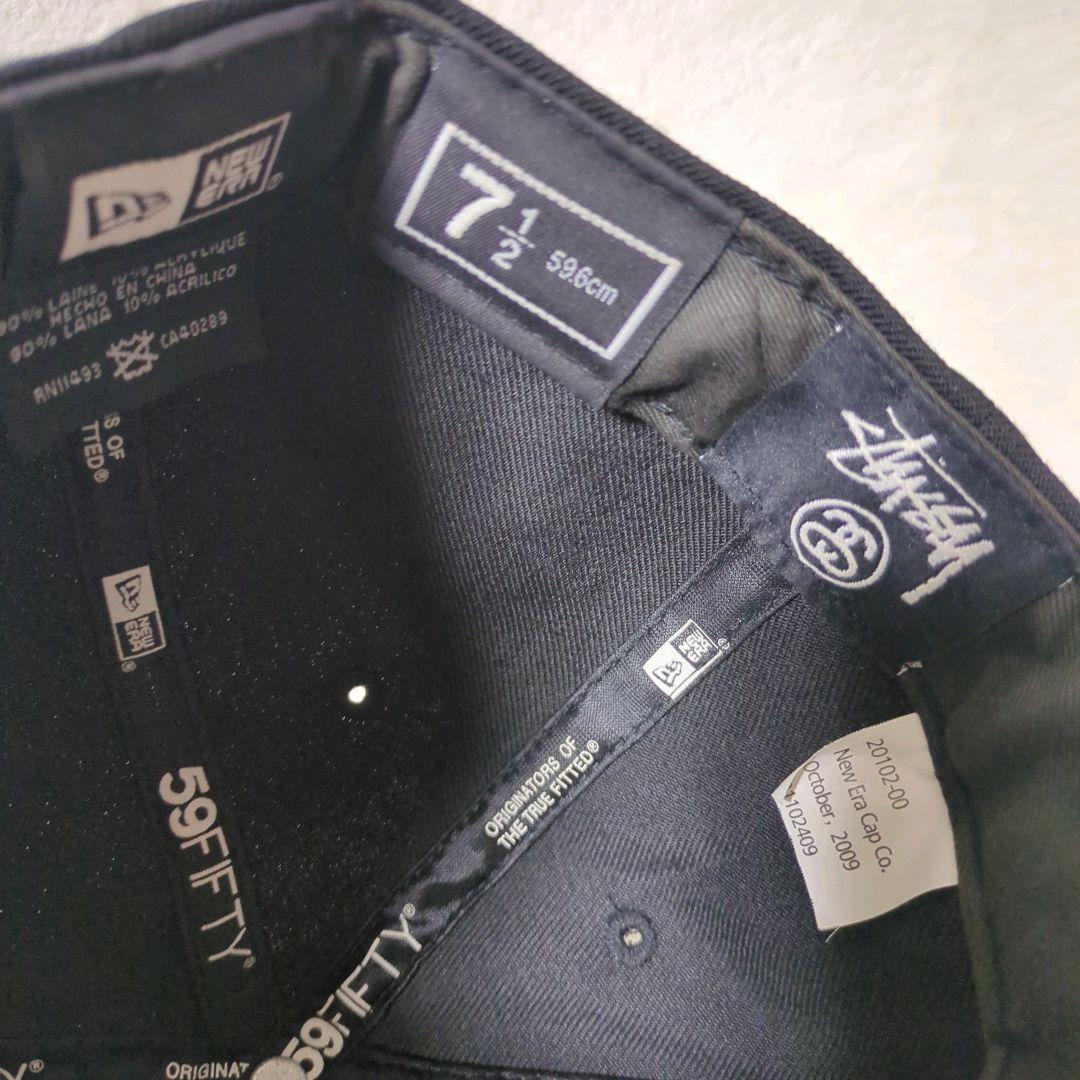 良品 STUSSY NEWERA 59FIFTY コラボ CAP クラウン 刺繍 - メルカリ