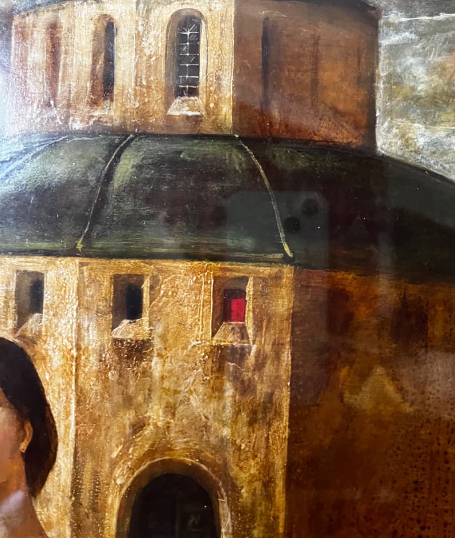 真作 吉岡正人 夜明け前 F10 テンペラ等 初期の傑作！ 購入時400000