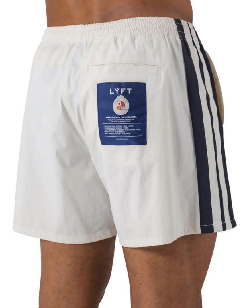 ⭐︎美品⭐︎ LYFT リフト 2ライン スイムショーツ アイボリー パンツ