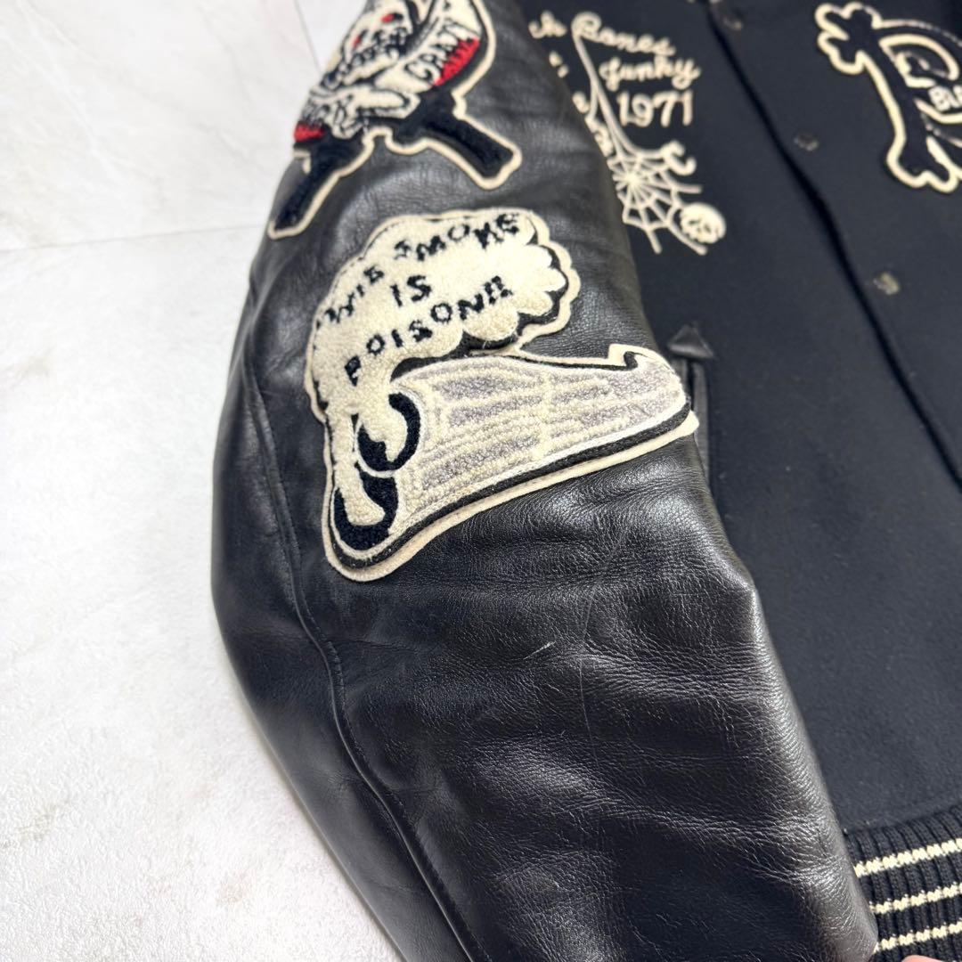 美品 WHITESVILLE ホワイツビル スタジャン ブラックボーン フルデコ