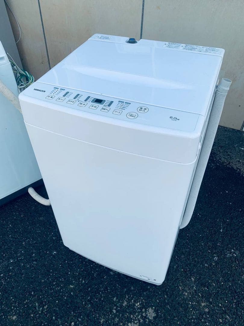 ✅YAMAZEN全自動洗濯機✅ ✅YWM-60✅送料設置無料 Amazon | [山善] 全自動洗濯機 6kg YWM-60(B) ブラック 一人暮らし
