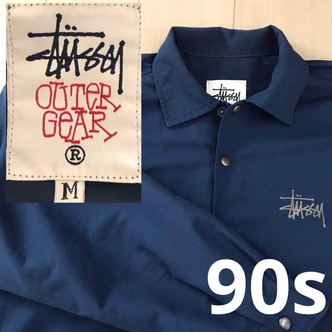 激レア ネイビー ステューシー stussy 90年代 コーチジャケット vtg