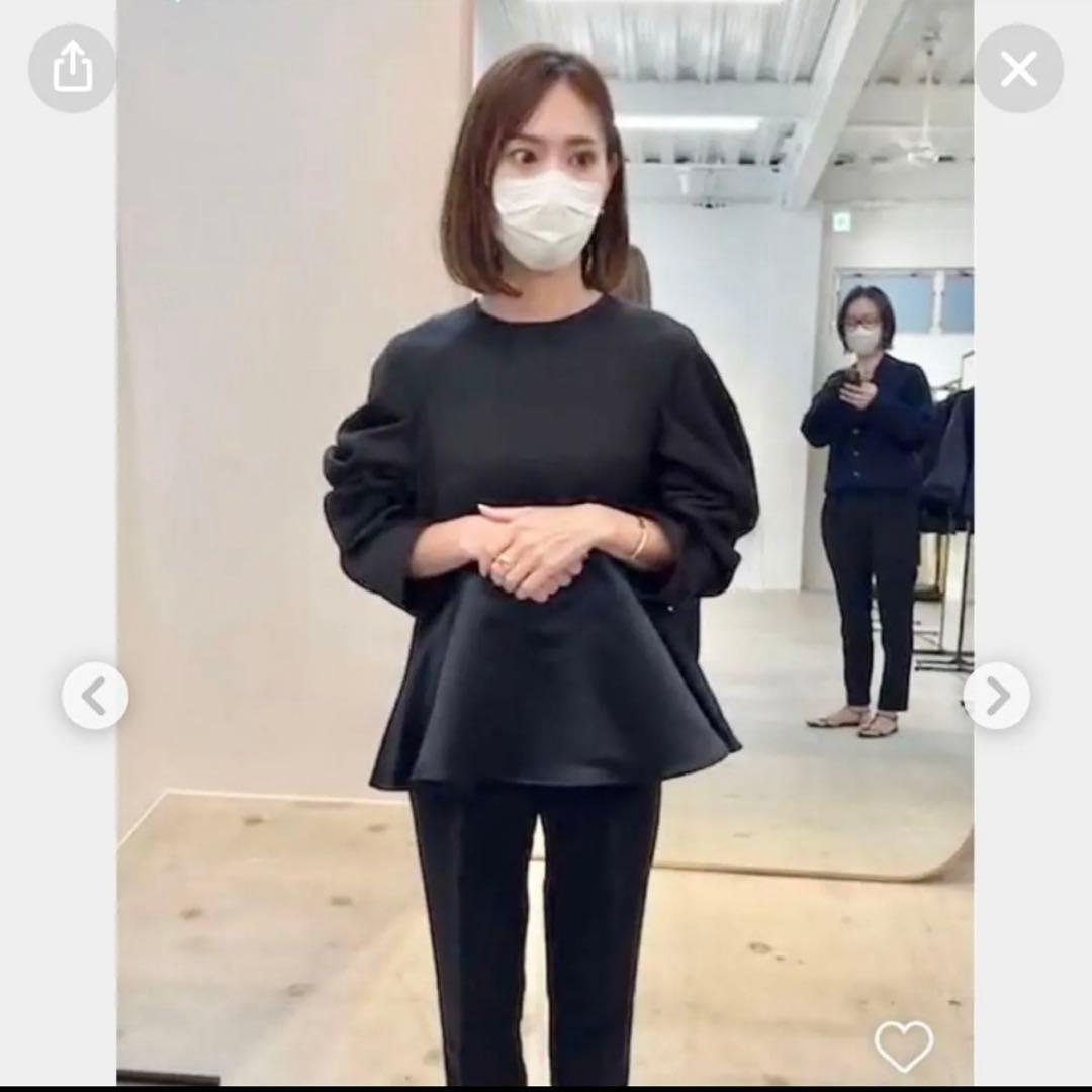 Heveへイヴ タックドレープ ペプラムブラウス ウエストタックペプラムブラウス