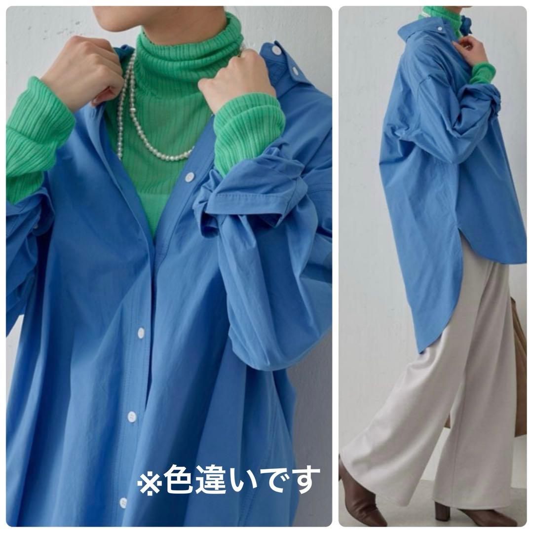 極美品✨ビアズリー シャツチュニック ロングシャツ 白シャツ オーバー