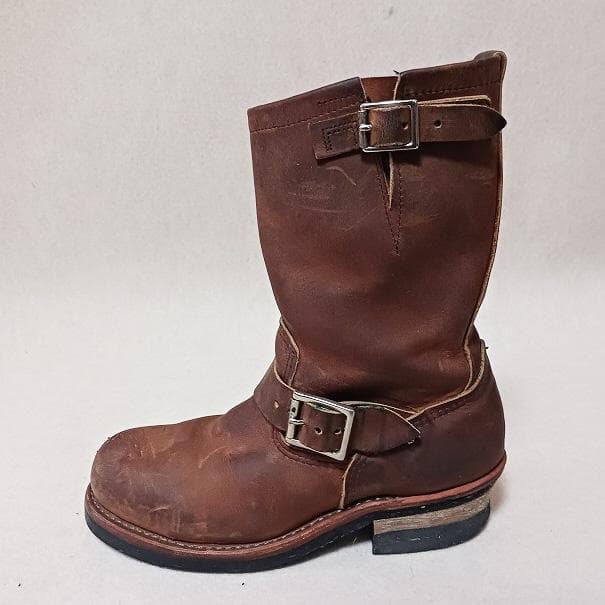 レッドウィング エンジニアブーツ オイルドレザー ブラウン 23