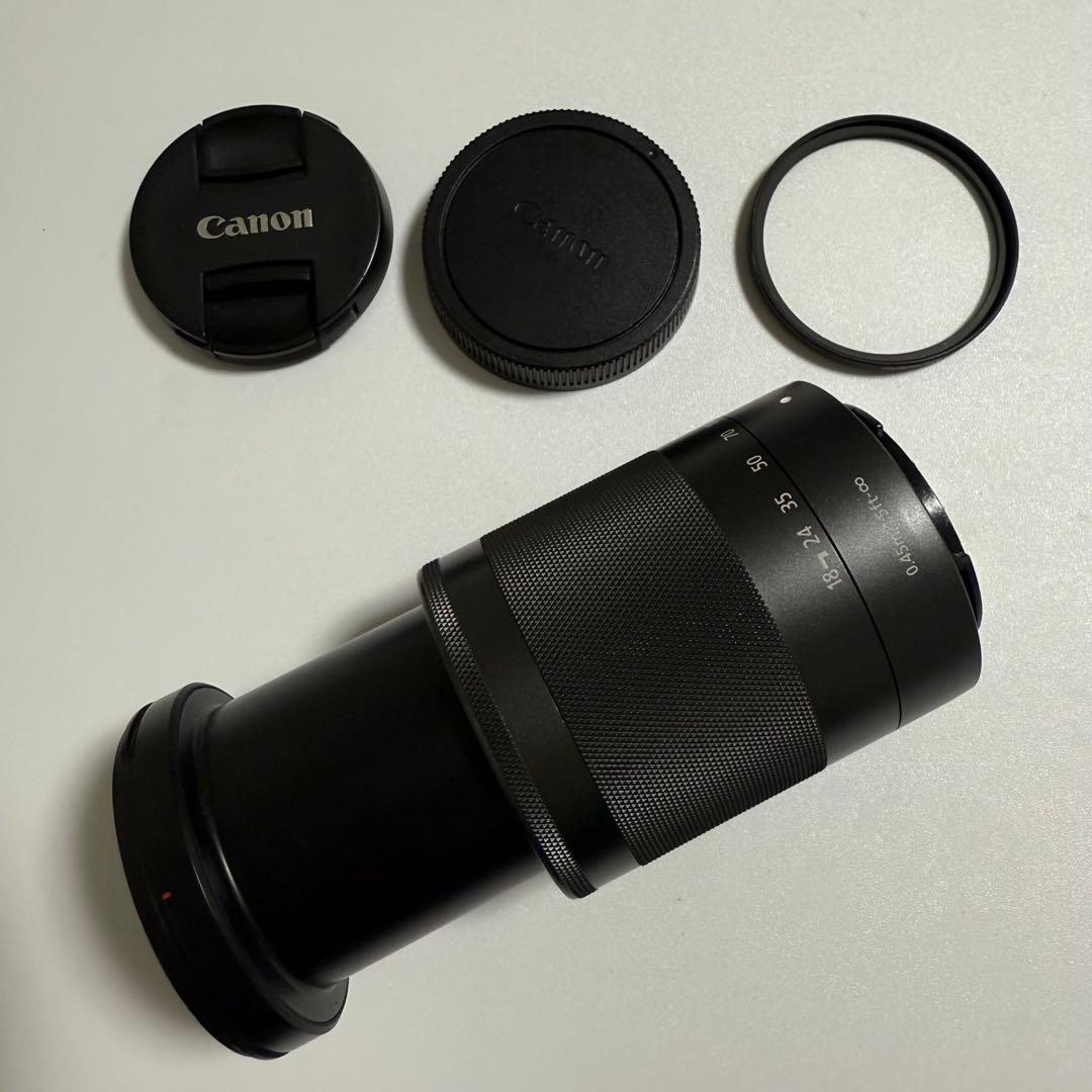 EF-M18-150mm F3.5-6.3 IS STM レンズカバー付き美品