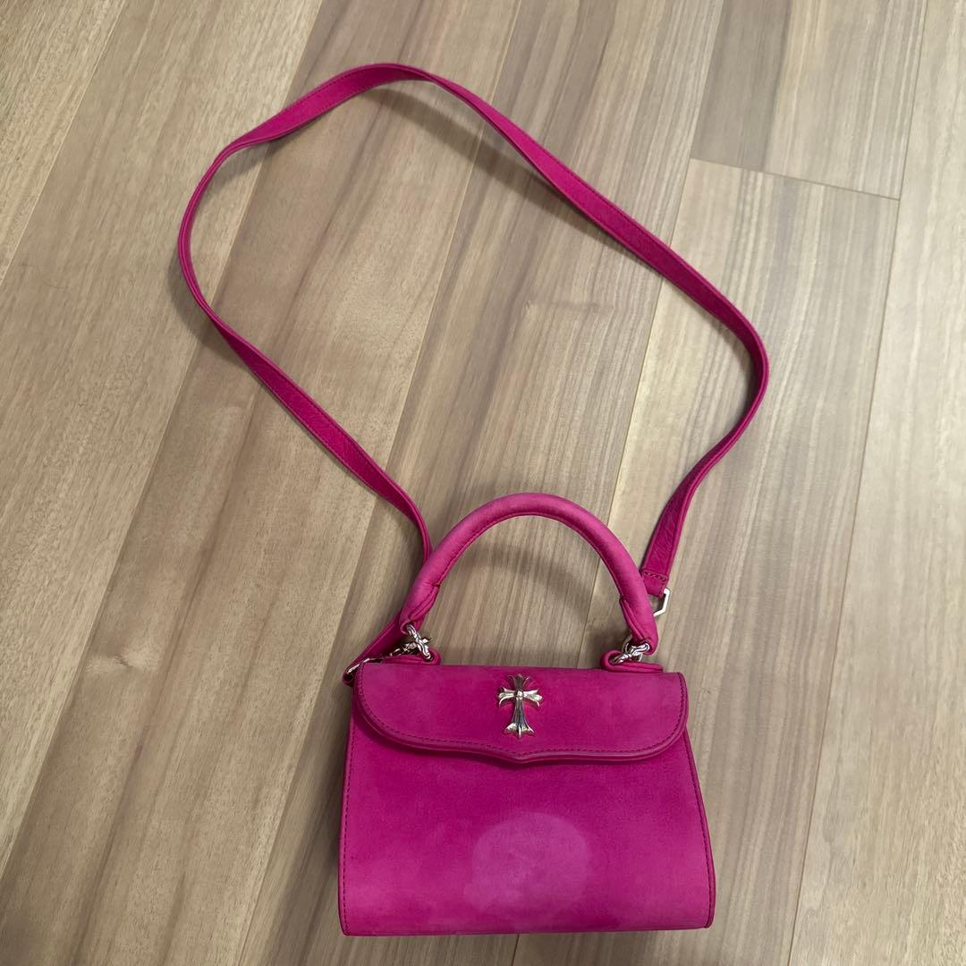 限定値下げ】CHROME HEARTSクロムハーツ ショルダーバッグ ピンク