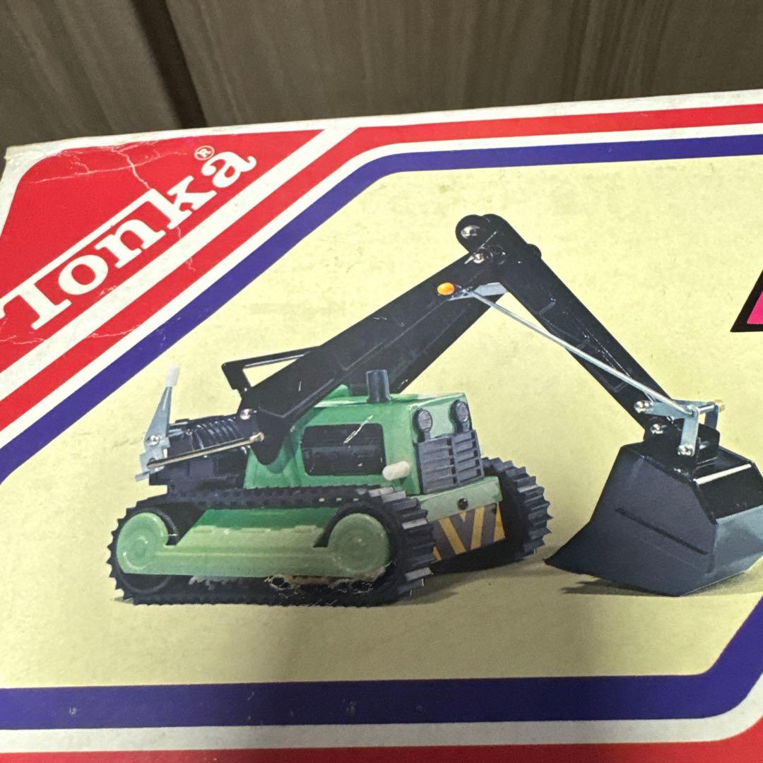 tonka BANDAI パワーシャベル ブリキ 外箱付き 新品未使用 年代物