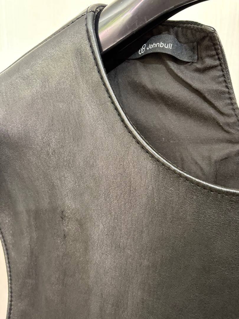 johnbull ジョンブル ホースレザーベスト 黒 品番12401 - メルカリ