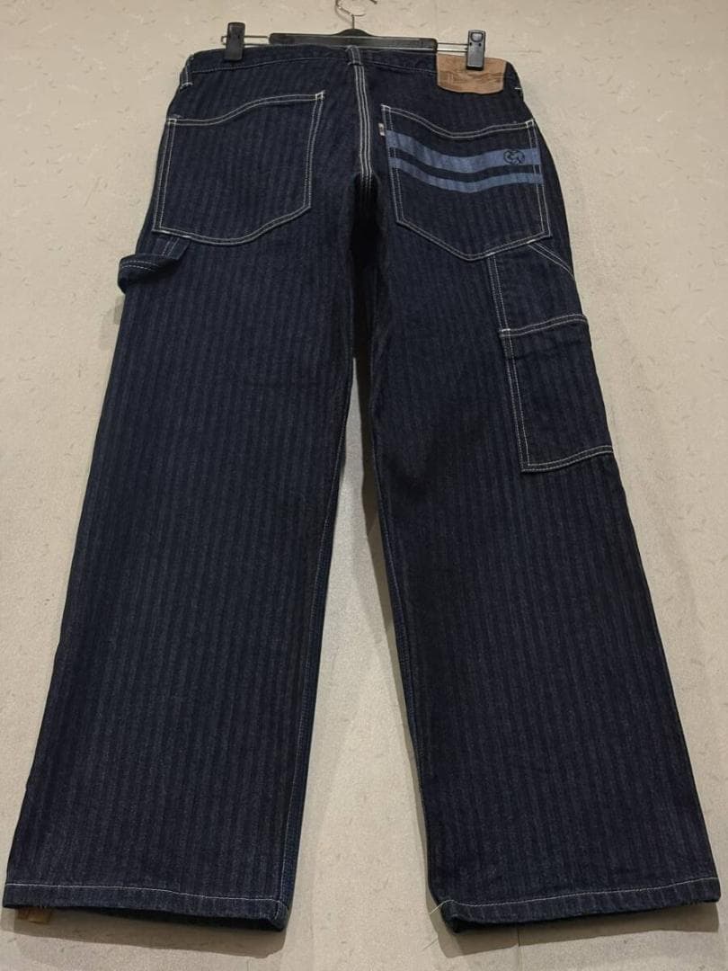 桃太郎ジーンズ 出陣 ヘリンボーンペインター デニムパンツ 濃紺 日本