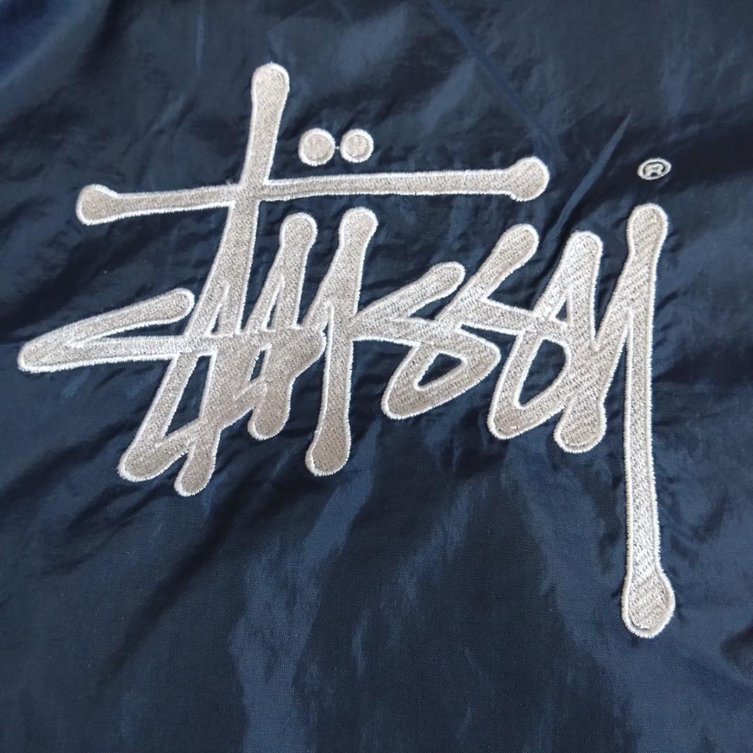 オールドステューシー stussy ナイロンジャケット 紺タグ L ネイビー