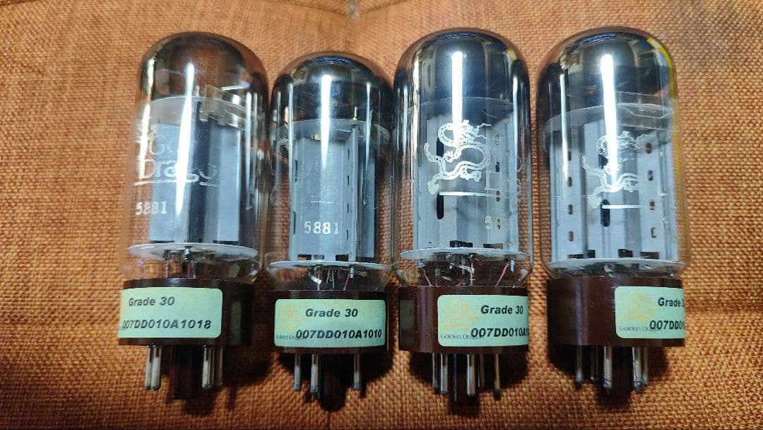 5881 真空管 goldendragon 6l6gc 5881 4本セット - メルカリ