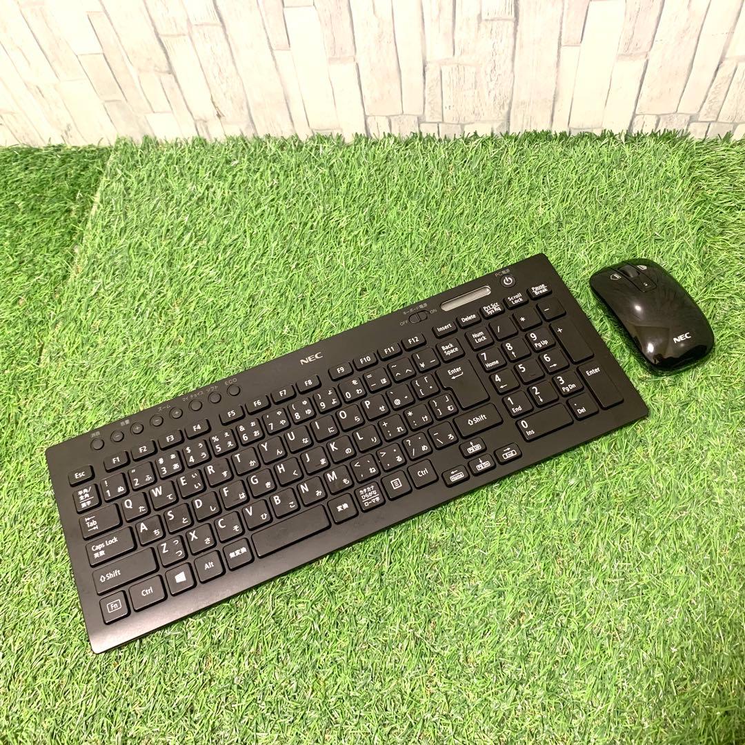 NEC 良品ワイヤレスキーボードマウスセット KG-1129 MG-1625 - メルカリ