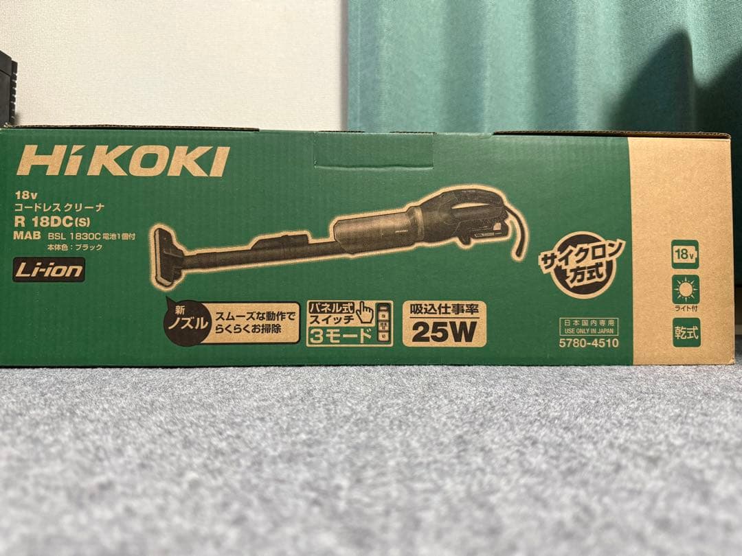 HiKOKI スティッククリーナー R 18DC (S) 本体　バッテリー付 Amazon.co.jp: 【Amazon.co.jp限定】HiKOKI(ハイコーキ) 18V