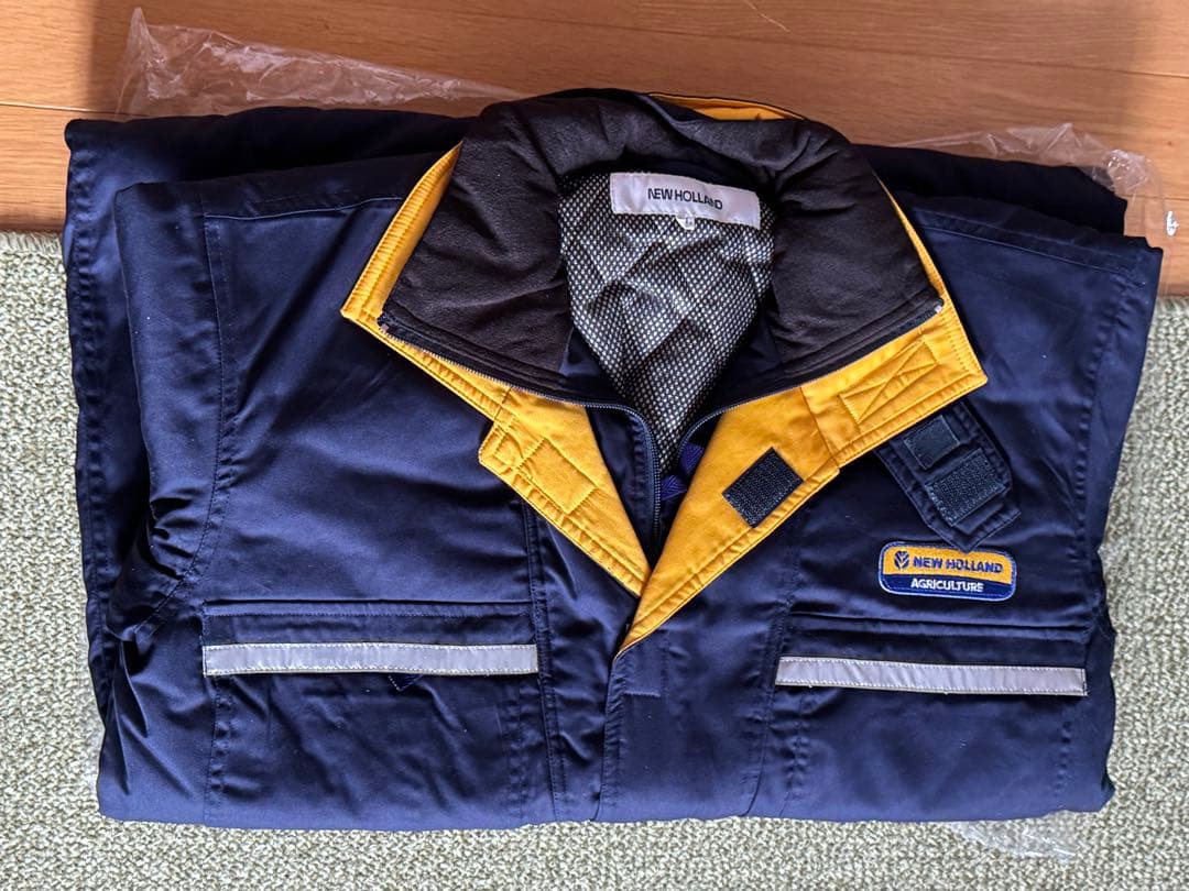 鈴木 NEW HOLLAND オーバーオール 防寒LL ネイビー/イエロー New Holland Overalls New – Burkes of Cornascriebe (2014) ltd
