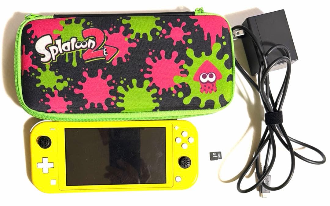 NintendoSwitch Lite イエロー 本体＋ケース＋128GB SD Excellent】Nintendo Switch Lite Yellow Console + Charger + Box
