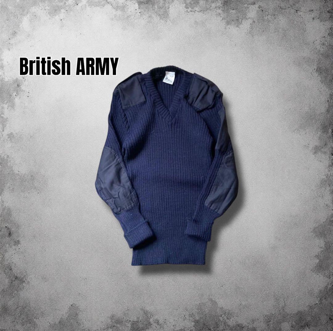UK製 イギリス軍 ウールコマンドセーター リブニット y2kヴィンテージ 英国製 BRIGADE コマンドセーター ミリタリー ウールニットセーター