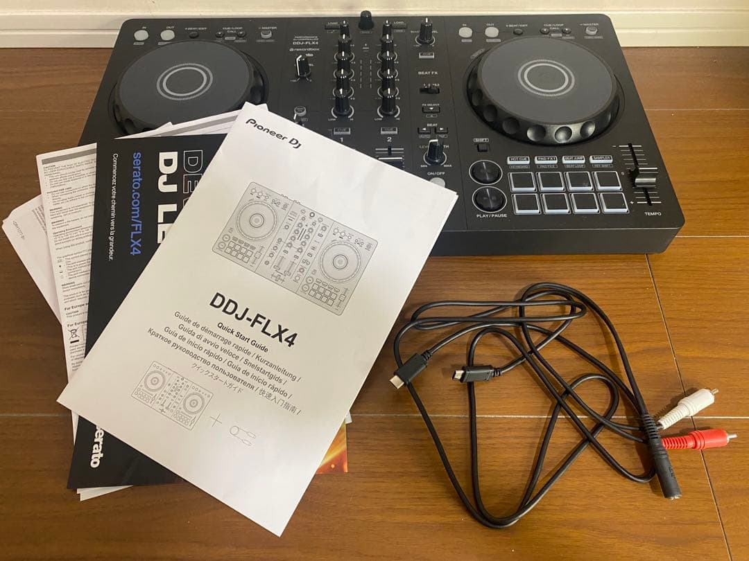 Pioneer DJ DDJ FLX4 DJコントロ ラ RCAケ ブル付 DJJ TC-LF