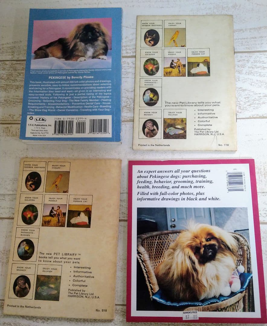 ペキニーズ書籍4冊セット 本 洋書 写真 pekingese PEKINGESE - メルカリ