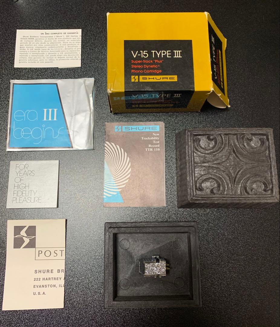 Shure V15 TYPE III レコードカートリッジ - メルカリ