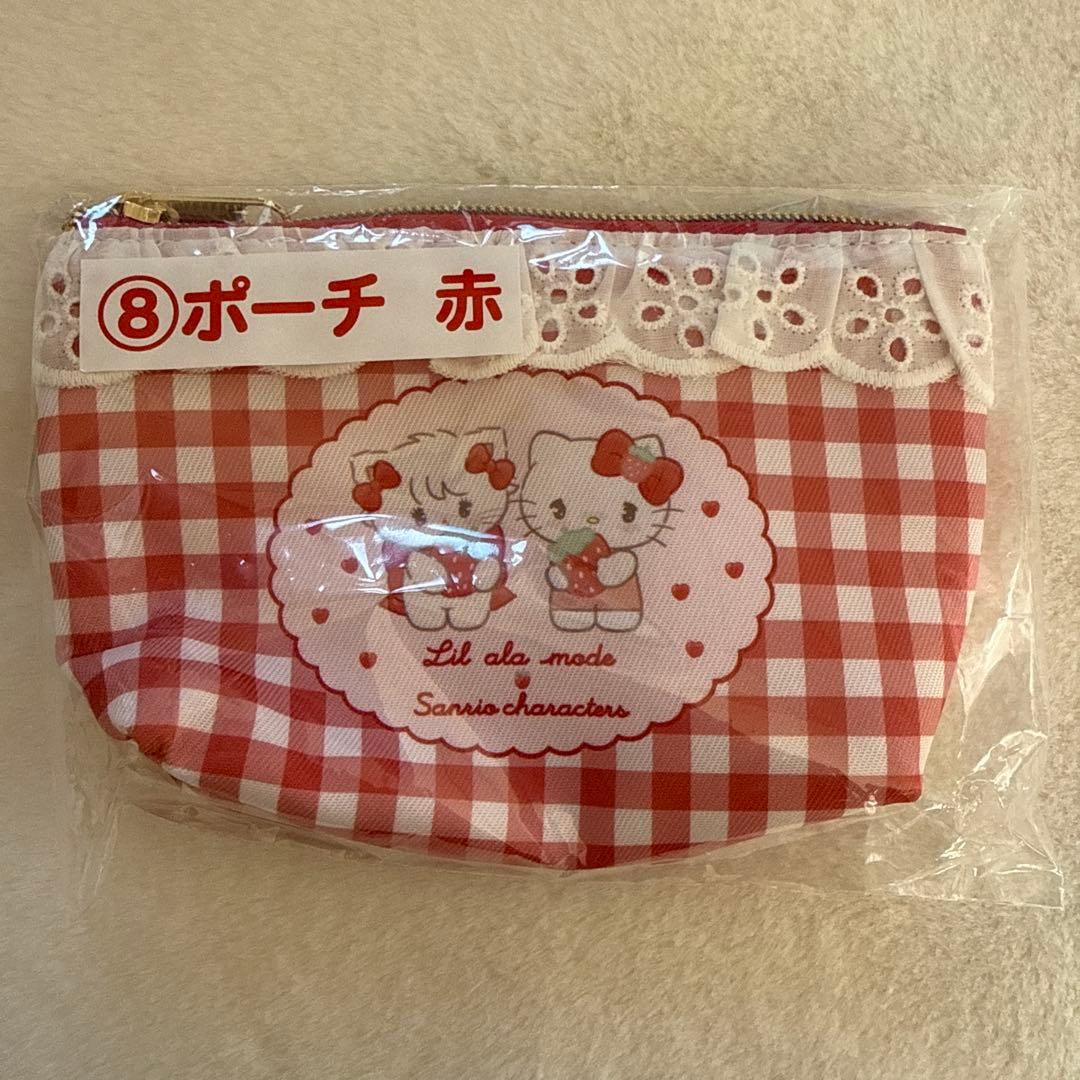Lil ala mode×サンリオキャラクターズ 当りくじ【⑧ポーチ 赤】 - メルカリ