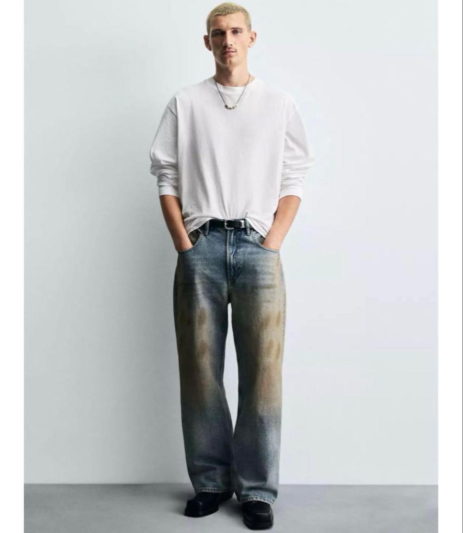 ZARA バギーフィットジーンズ38 acne studios - メルカリ