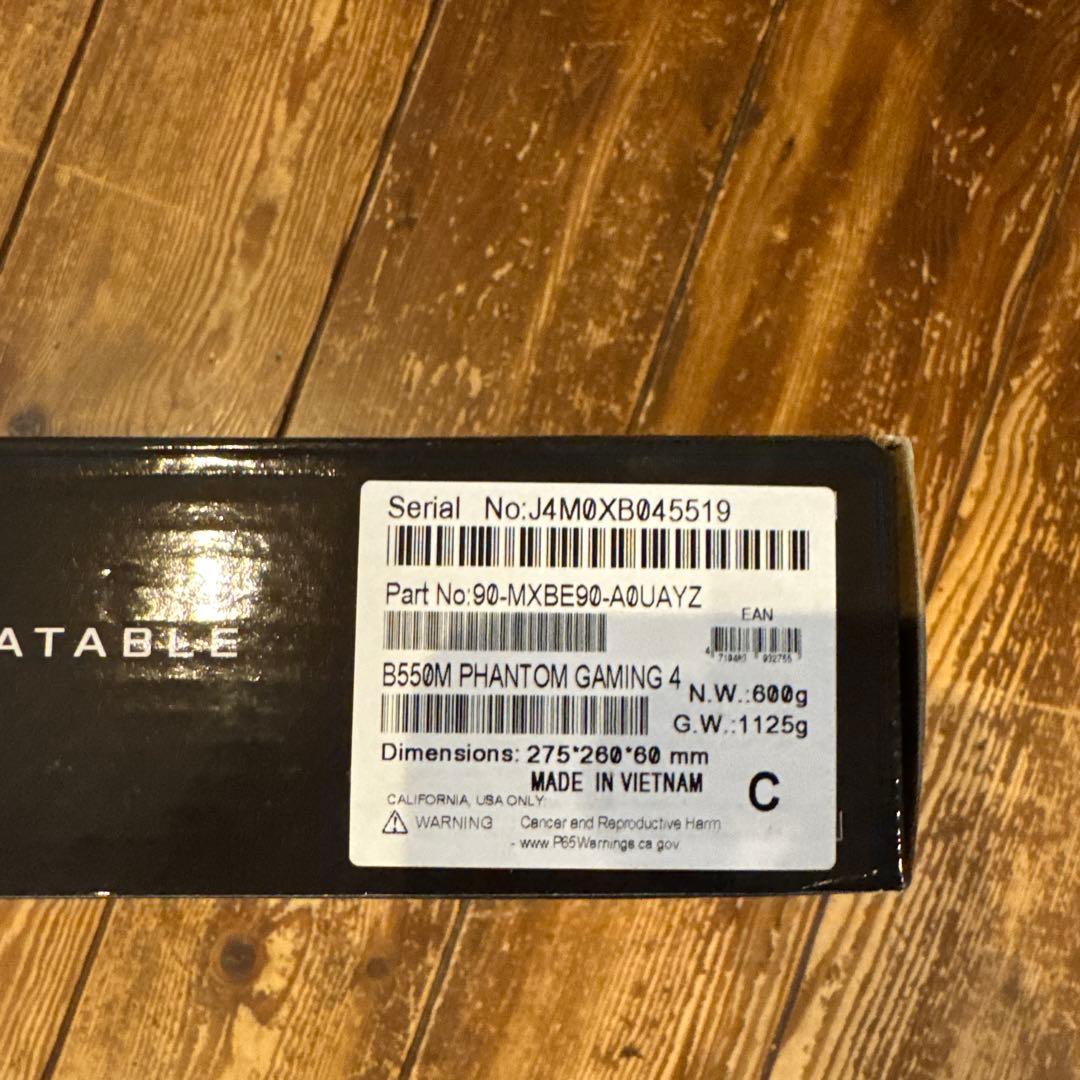 新品未開封 保証付 ASRock B550M Phantom Gaming 4 - メルカリ