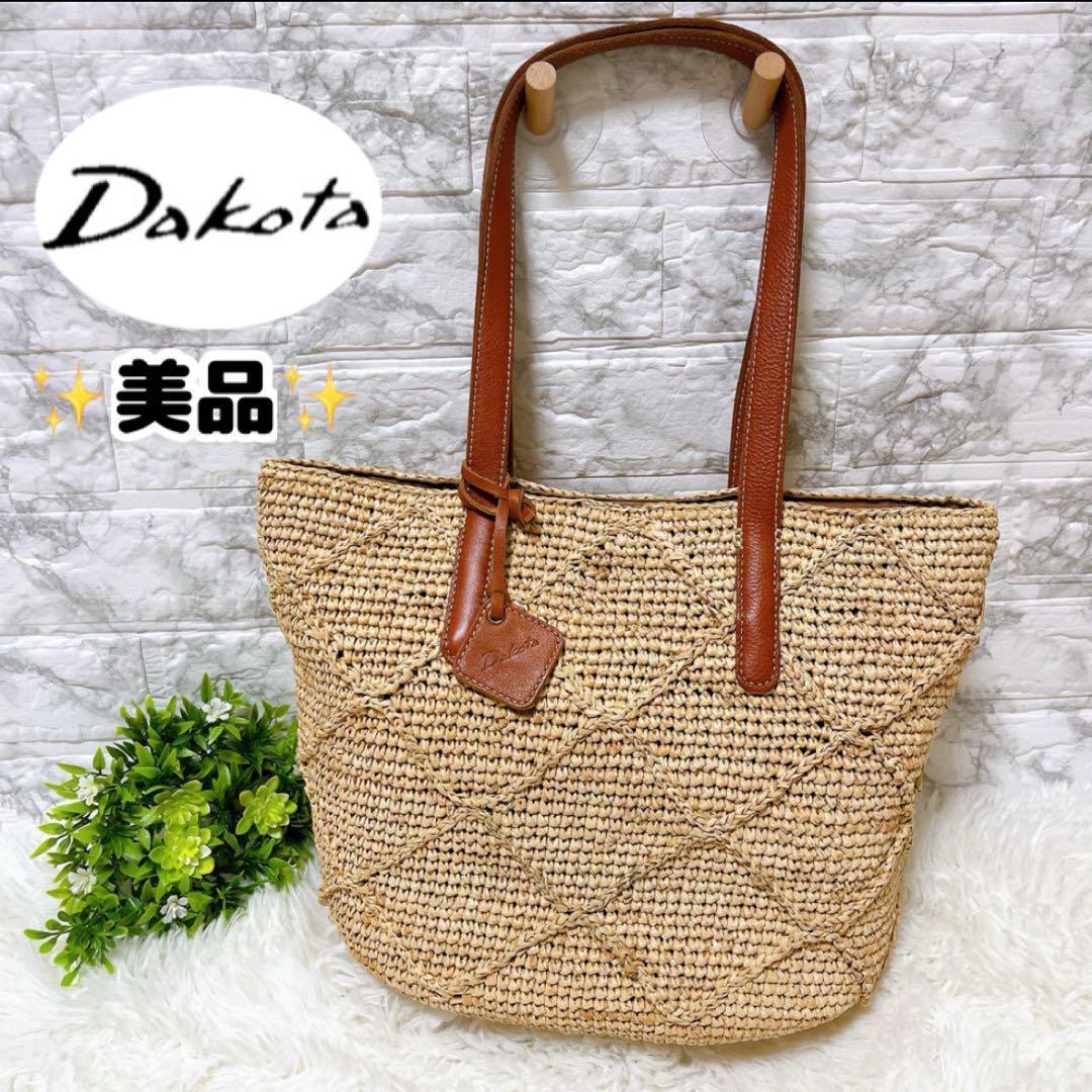 ⭐️未使用級⭐️ ダコタ Dakota カルモ ラフィア かごバッグ Dakota（ダコタ） 最大P+16% がま口長財布 ラルゴ レディース 30582