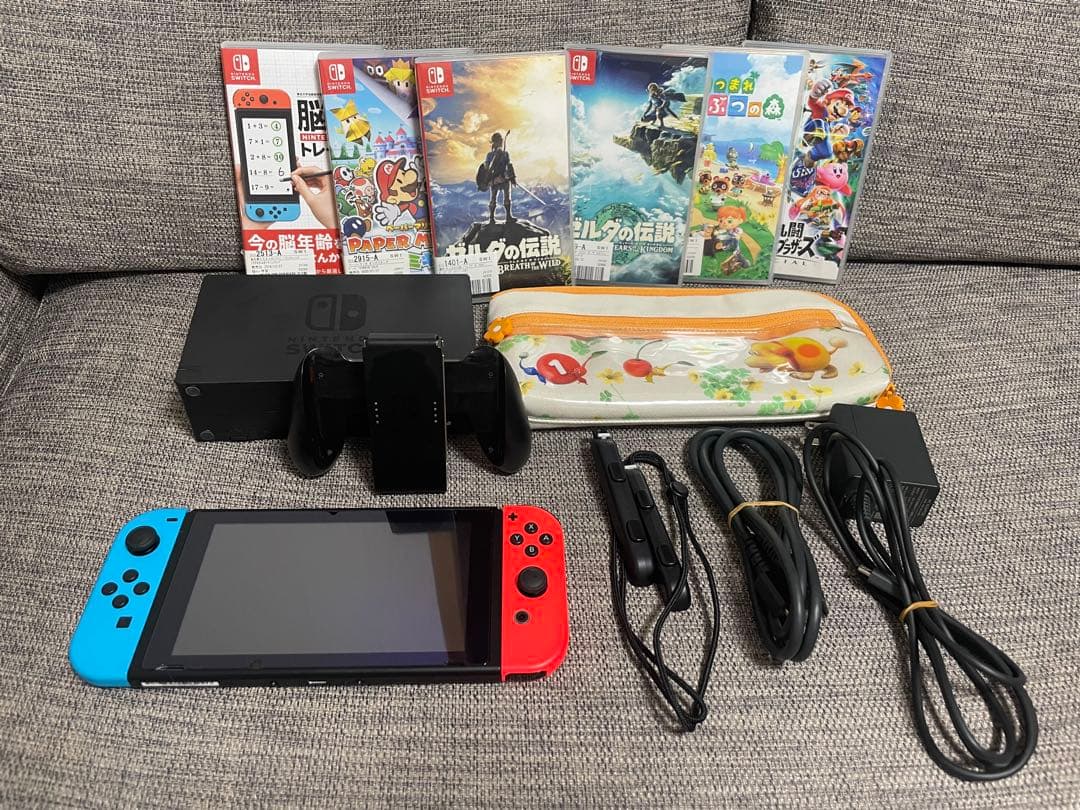 Switch本体 ジョイコン赤青 ソフト6つ Amazon.co.jp: 【任天堂純正品】Joy-Con (L) ネオンレッド/ (R) ネオン