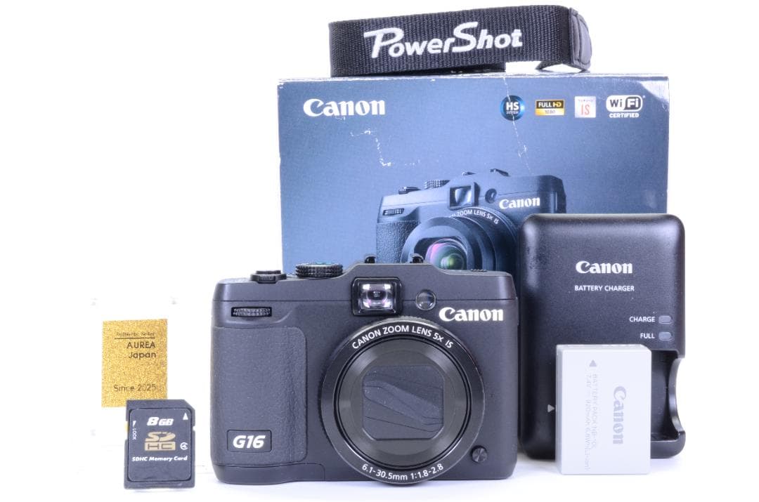 Canon PowerShot G16 動作確認済み Canon PowerShot G16 12.1-megapixel digital camera with 5X optical
