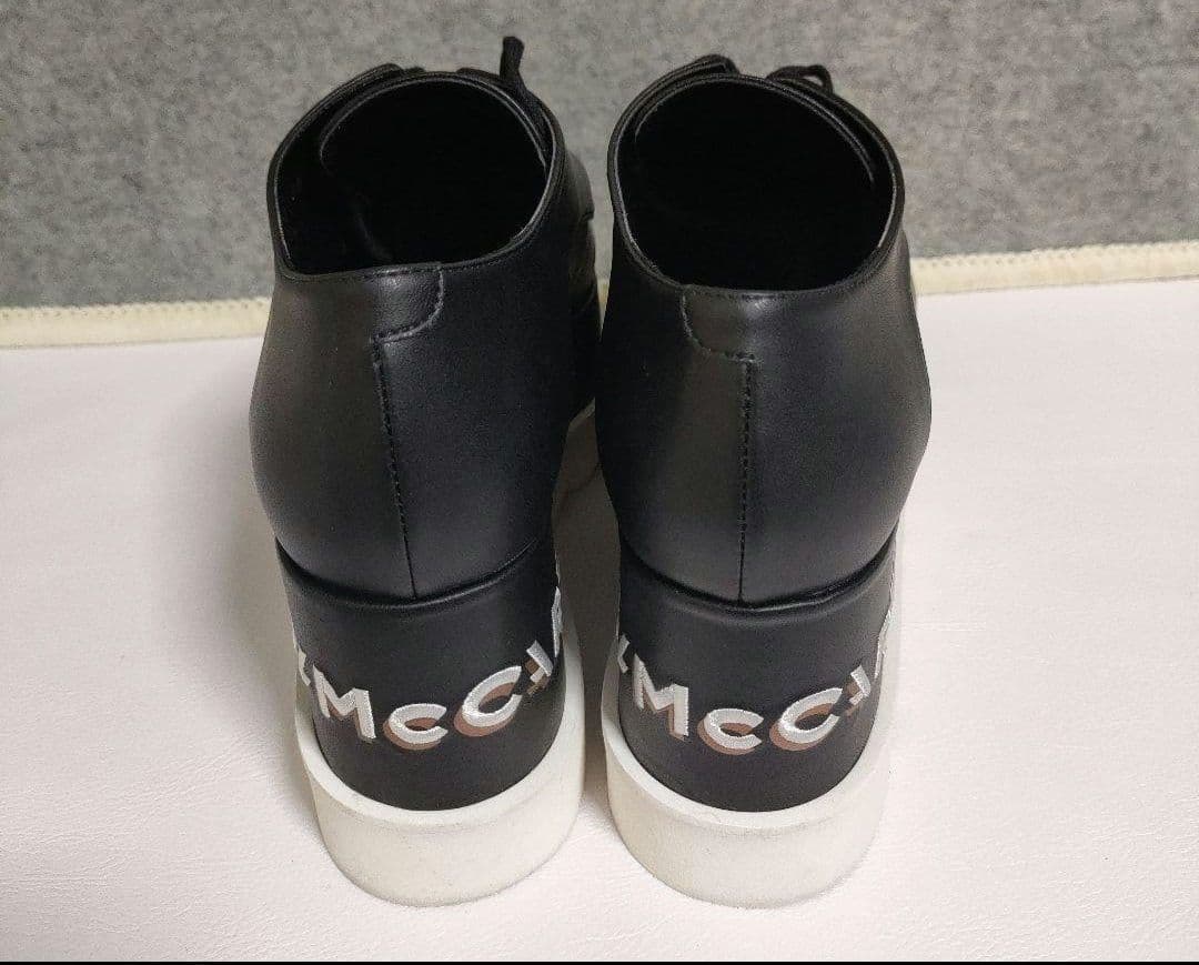 ぽあろ様専用38サイズ24.5cmロゴ黒ステラマッカートニーエリス