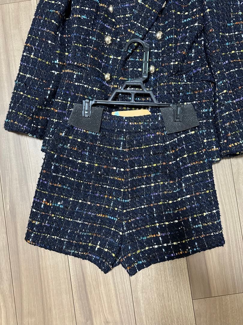 ZARA キラキラ ツイードセットアップ - メルカリ