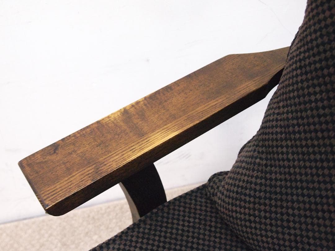 良品！大塚家具 ダイニングチェア 回転椅子 アームチェア 鳴門C-490KA