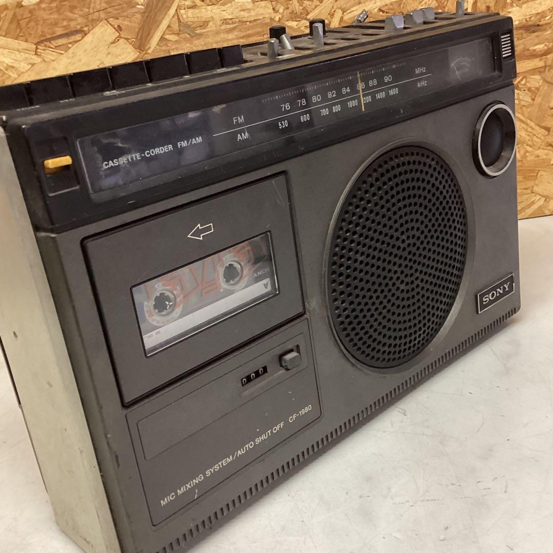SONY CF-1980 ラジカセ 昭和レトロ ソニー ラジオ カセット（M56