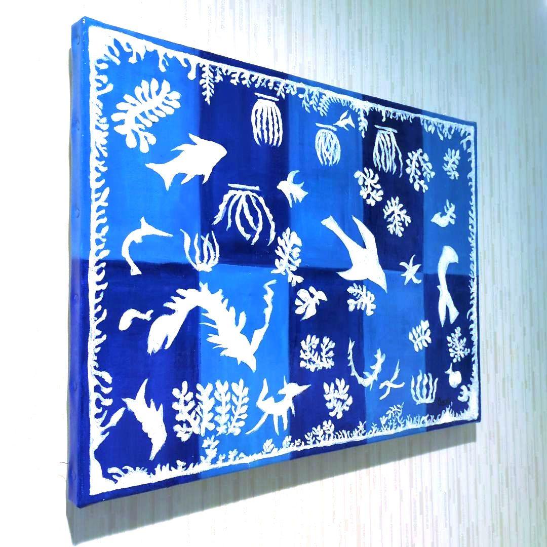 キャンバス油絵 パパ太郎様専用 ポリネシアの海 マティス 名画