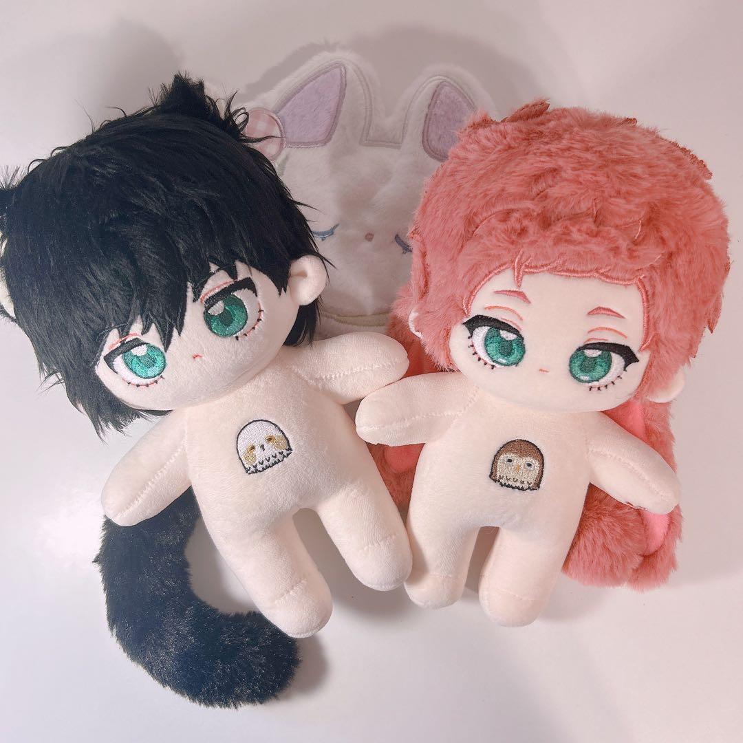 ピンク髪緑目》激レア可愛い着せ替えぬいぐるみ《20cmぬいぐるみ