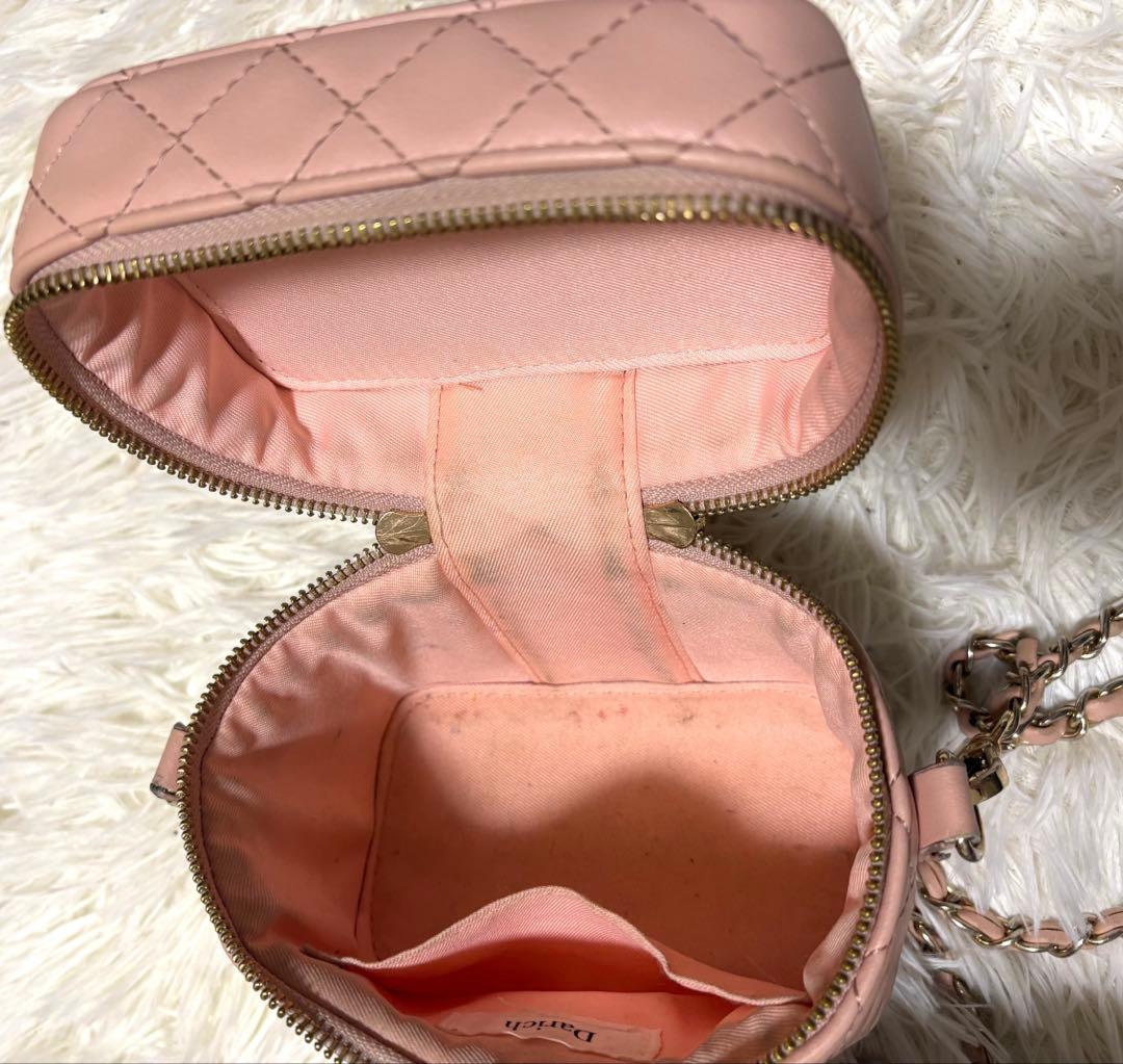 Darich キルティングスクエアミニバッグ バニティ ピンク - メルカリ