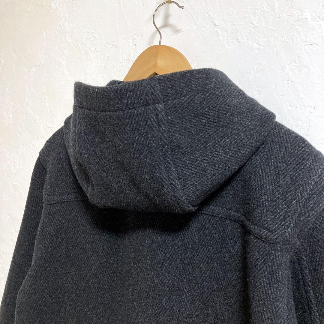 ラコステ ヘリンボーン ダッフルコート フード グレー L - メルカリ