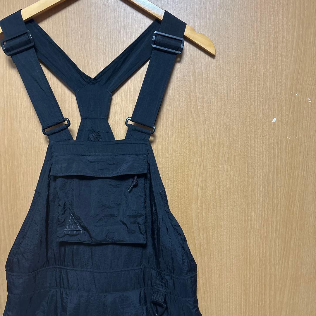 19ss NIKE ACG オーバーオール つなぎ　ブラック 希少　ロゴ刺繍　m 中古・古着通販】NIKE (ナイキ) AS M NSW SWOOSH OVERALLS ブラック