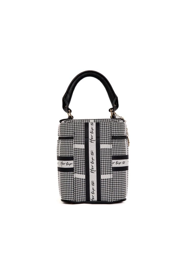 Jacquard Vanity Bag silver herlipto