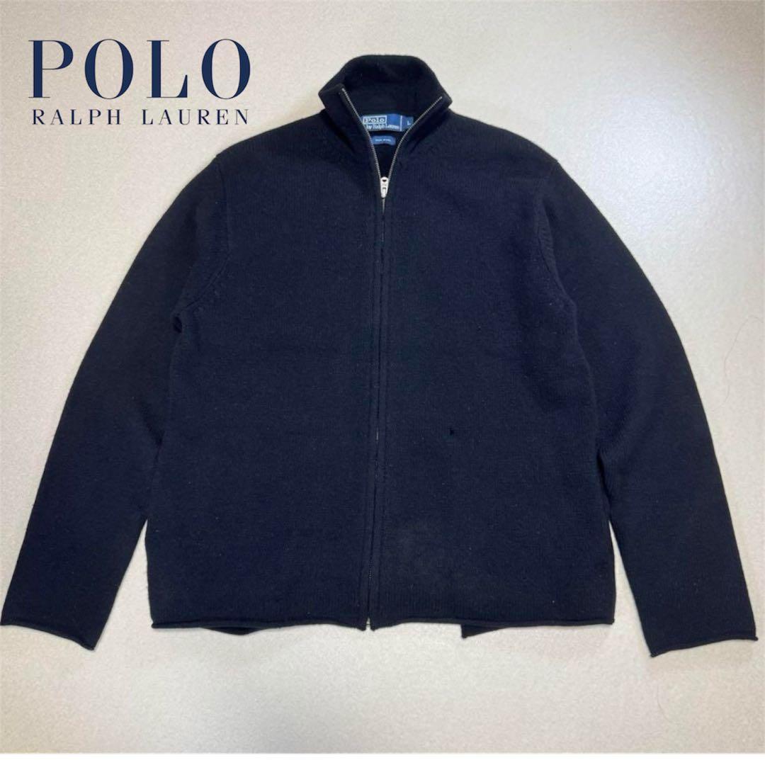 90s Polo ラルフローレン ドライバーズ ニット ロゴなし - メルカリ