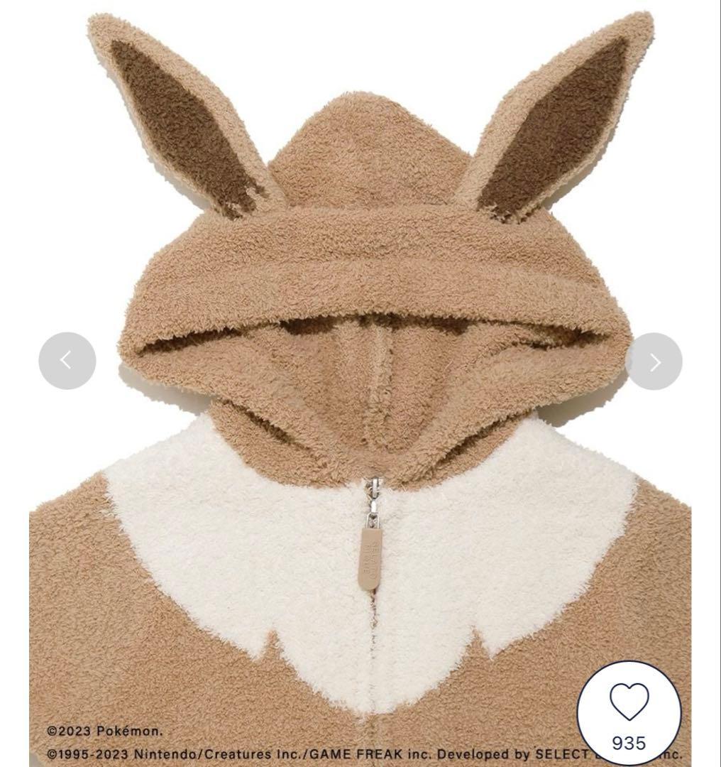 ジェラピケ イーブイロンパース ポケモンコラボ 新品 80〜90cm