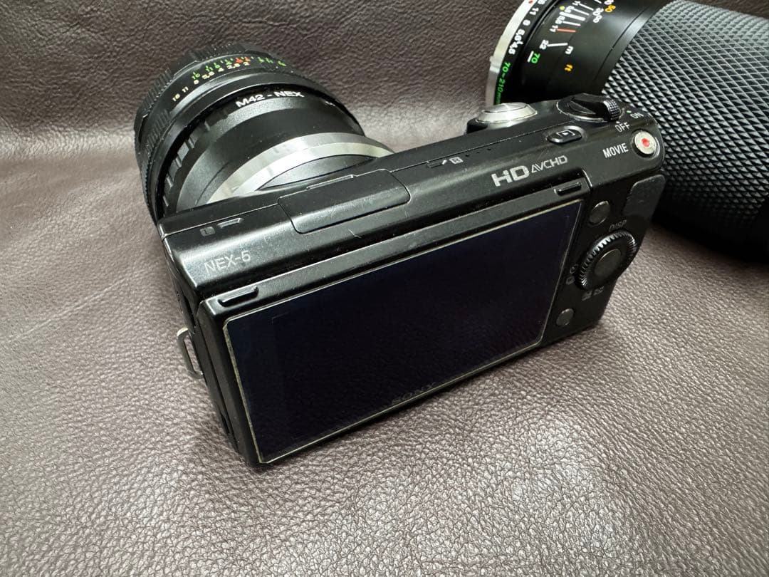 Sony NEX-5 ぐるぐるボケHELIOS-44M、オリン70-210mm