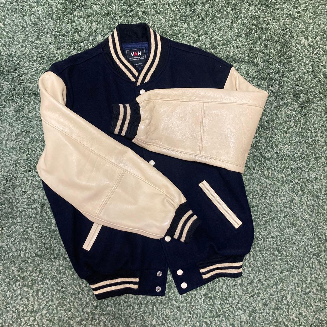 VANビンテージスタジャン ネイビー VANビンテージスタジャン ネイビー